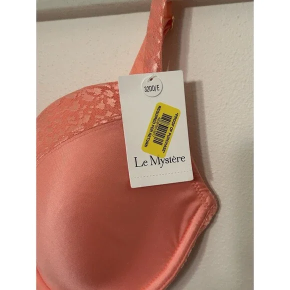 Le Mystere Coral Safari Plunge Full Busted Underwire Bra Style 9978  32 DD/E NWT - Picture 2 of 7